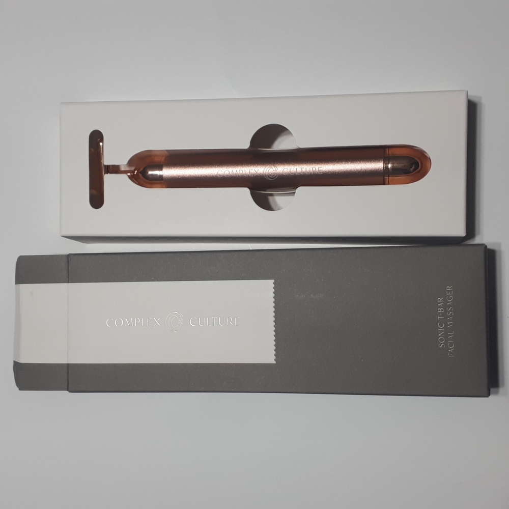 BNIB Complex culture beauty sonic t-bar facial massager